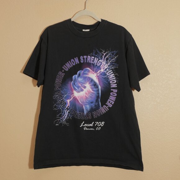 Union Strength Union Power Local 708 Denver Tee (L) - Picture 1 of 10
